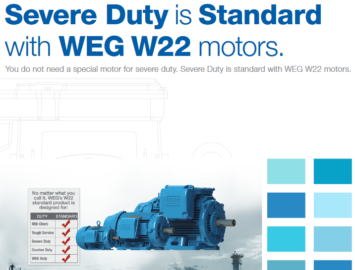 WEG W22 Severe Duty Motors